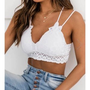NEW Lace Bralette - Pink Lily